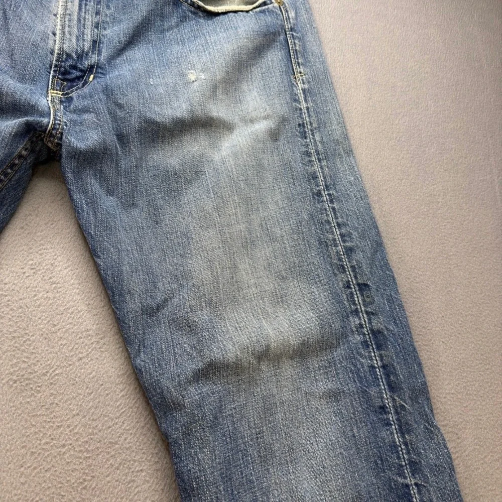 Polo Ralph Lauren Straight Leg Jeans Men 34x30 (FIT 35x30) Blue Denim Distressed